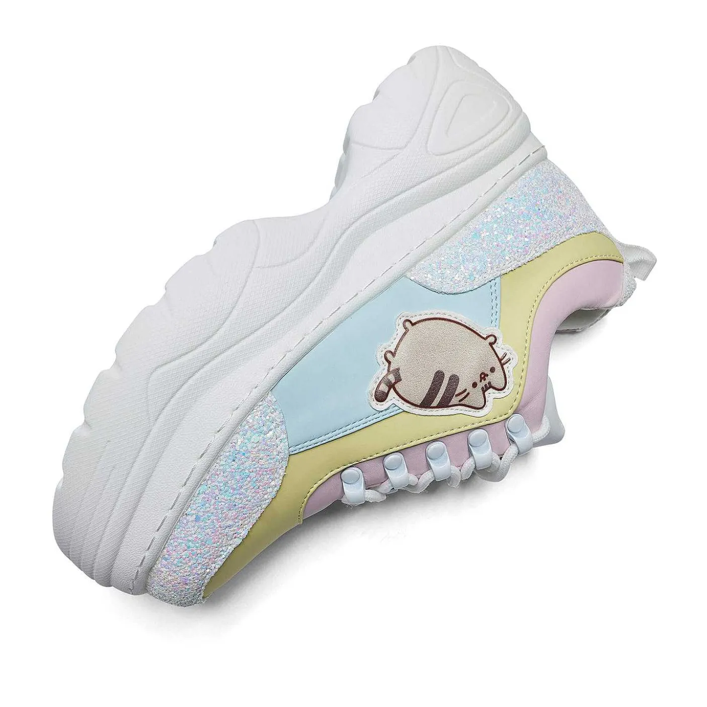 Damskie KOI footwear Sportowi Trenerzy^Brokatowe Buty Na Grubym Obcasie Pusheen Unicorn