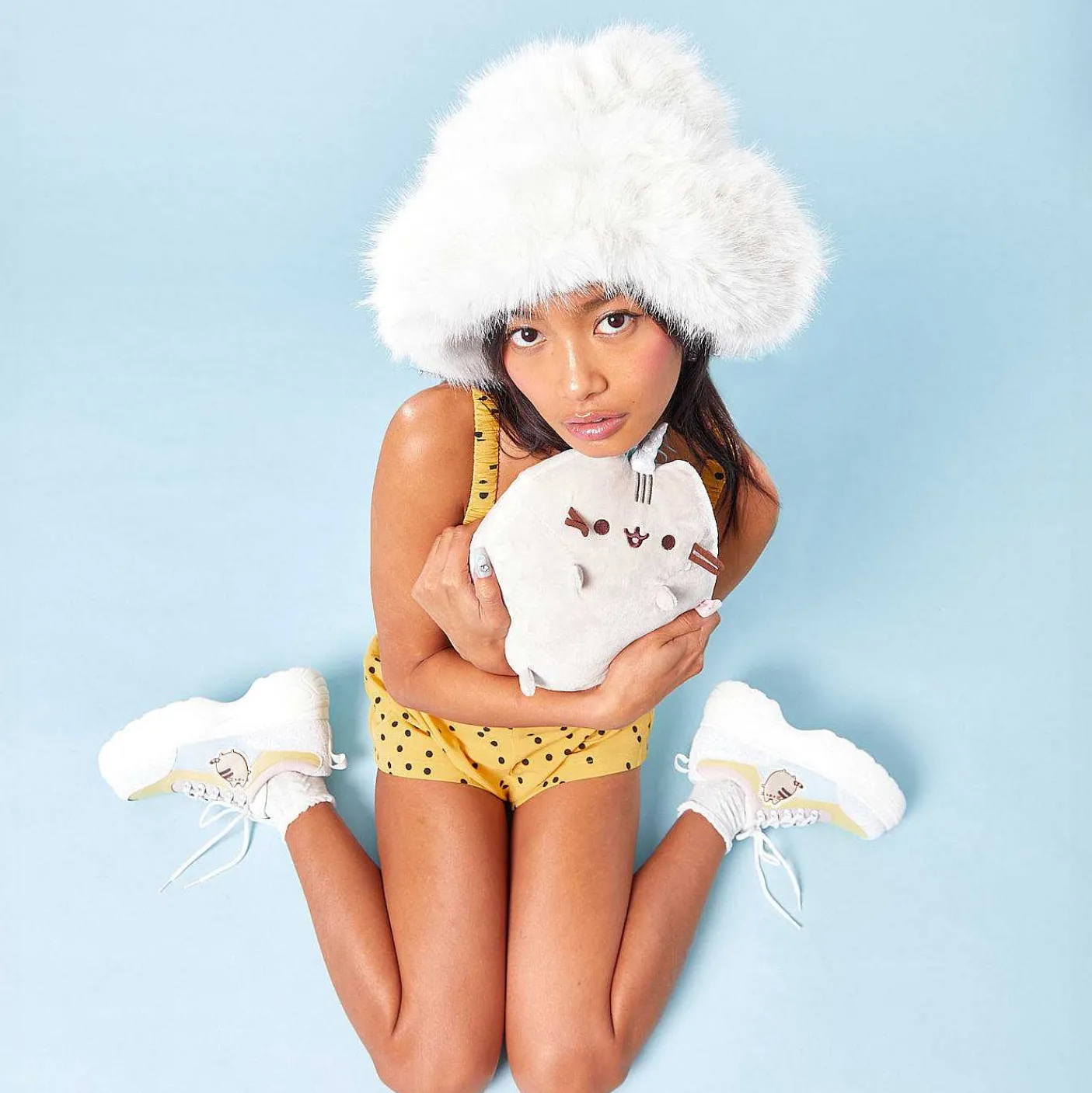 Damskie KOI footwear Sportowi Trenerzy^Brokatowe Buty Na Grubym Obcasie Pusheen Unicorn