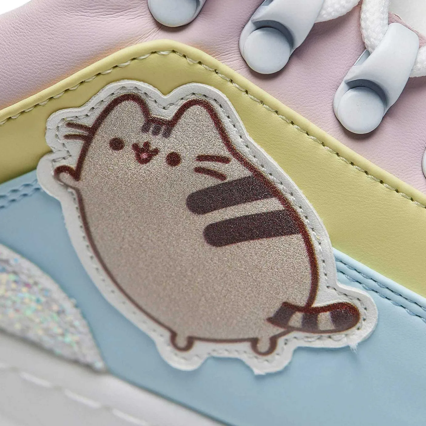 Damskie KOI footwear Sportowi Trenerzy^Brokatowe Buty Na Grubym Obcasie Pusheen Unicorn