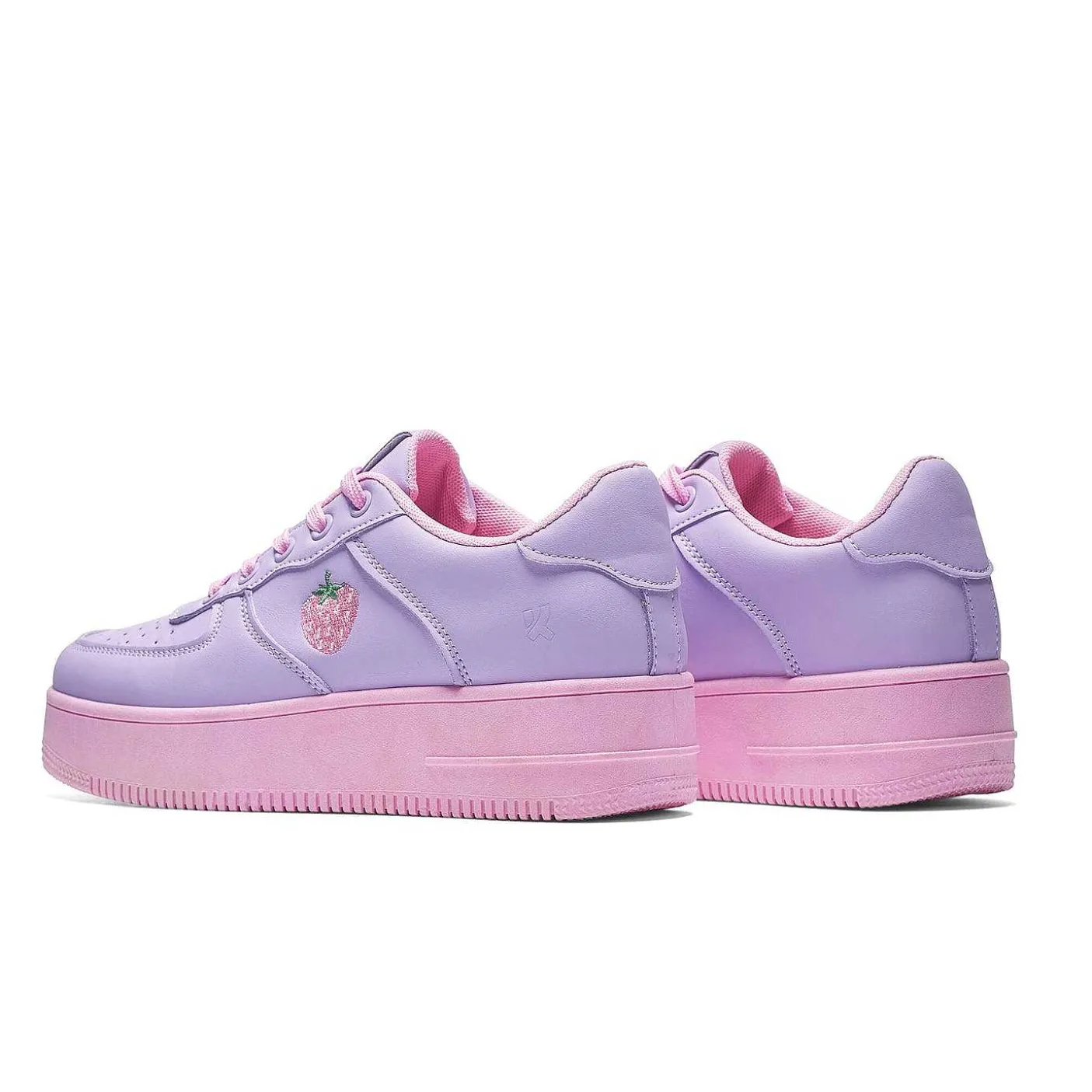 Damskie KOI footwear Grube Tenisówki^Buty Sportowe Na Platformie Sweet Strawberry W Kolorze Fioletowym