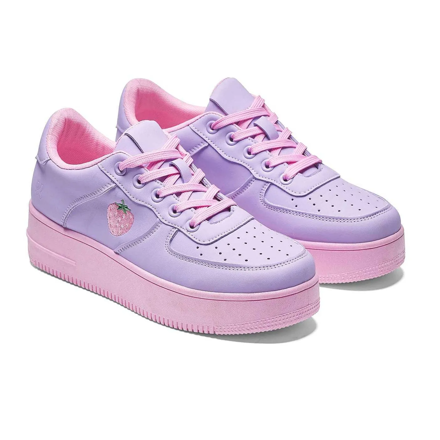 Damskie KOI footwear Sportowi Trenerzy^Buty Sportowe Na Platformie Sweet Strawberry W Kolorze Fioletowym