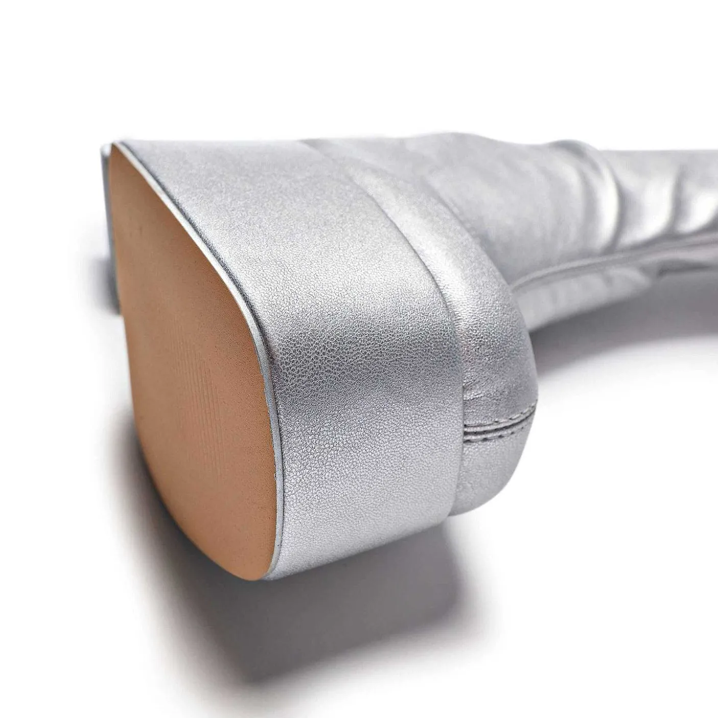 Damskie KOI footwear Buty Na Obcasie^Kozaki Za Kolano The Redemption Plus Size - Srebrne