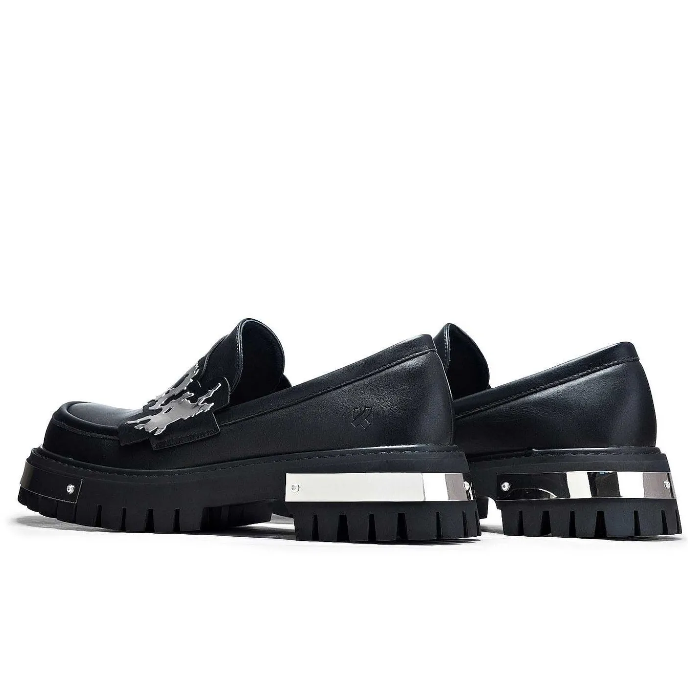 Męskie KOI footwear Niesznurowane Mokasyny^Moje Męskie Metalowe Mokasyny - Czarne | Obuwie Koi