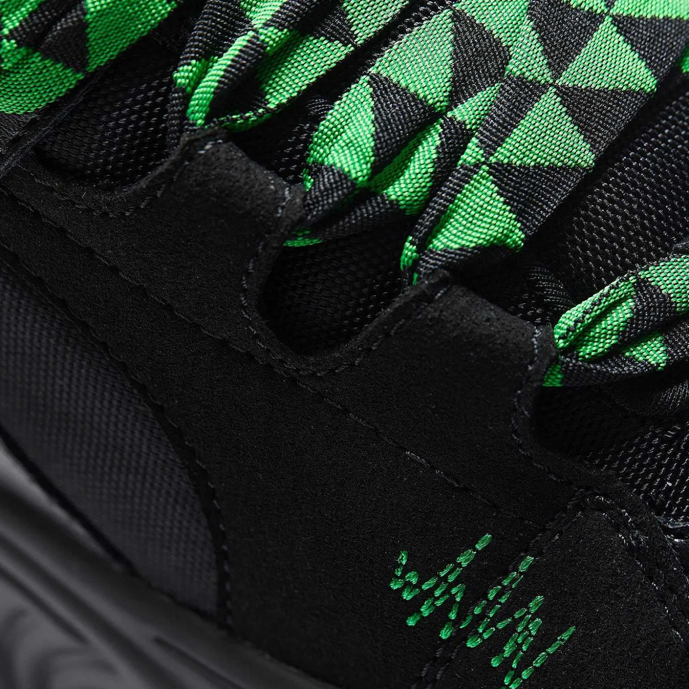 Męskie KOI footwear Grube Tenisówki^Męskie Buty Sportowe Na Grubej Podeszwie Ricta Flip Zielona Koronka