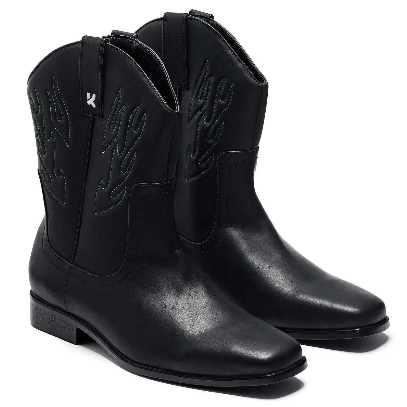 Męskie KOI footwear Czarne Buty^Męskie Kowbojskie Buty Broken Bronco W Kolorze Zielonym