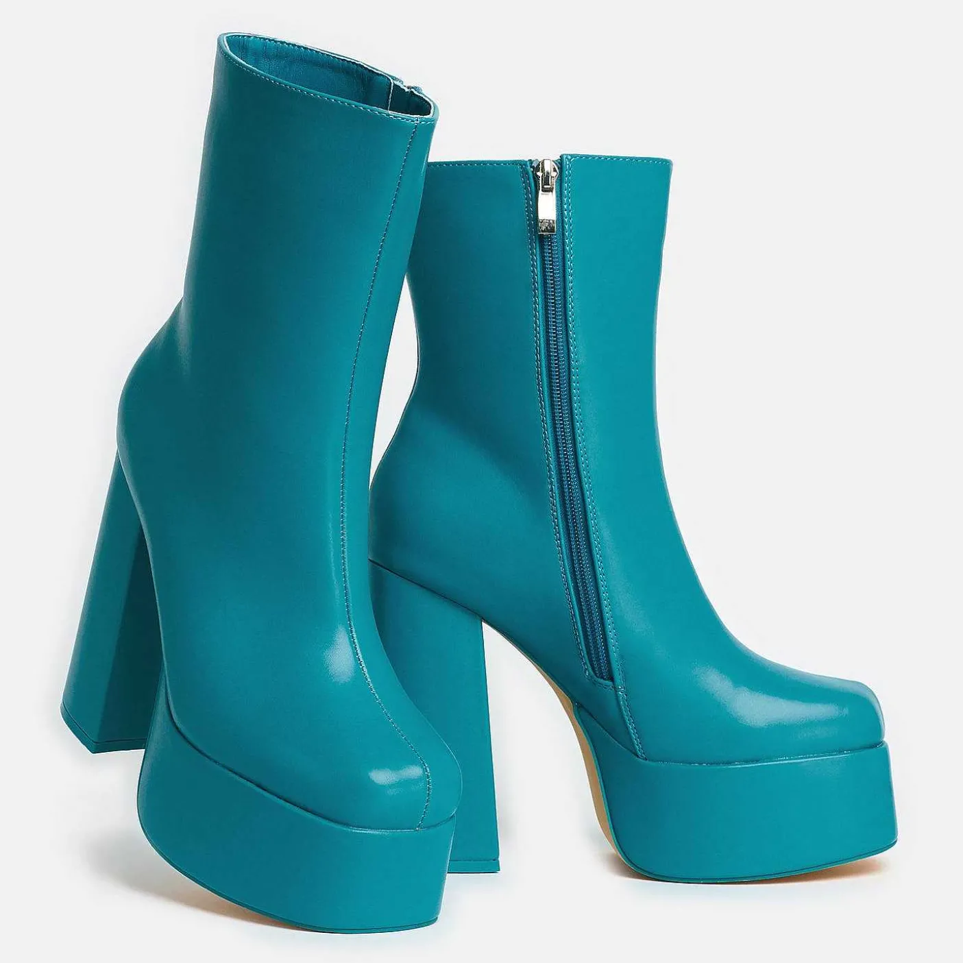 Damskie KOI footwear Buty Platformowe^Niebieskie Buty Na Platformie Lexus Steel