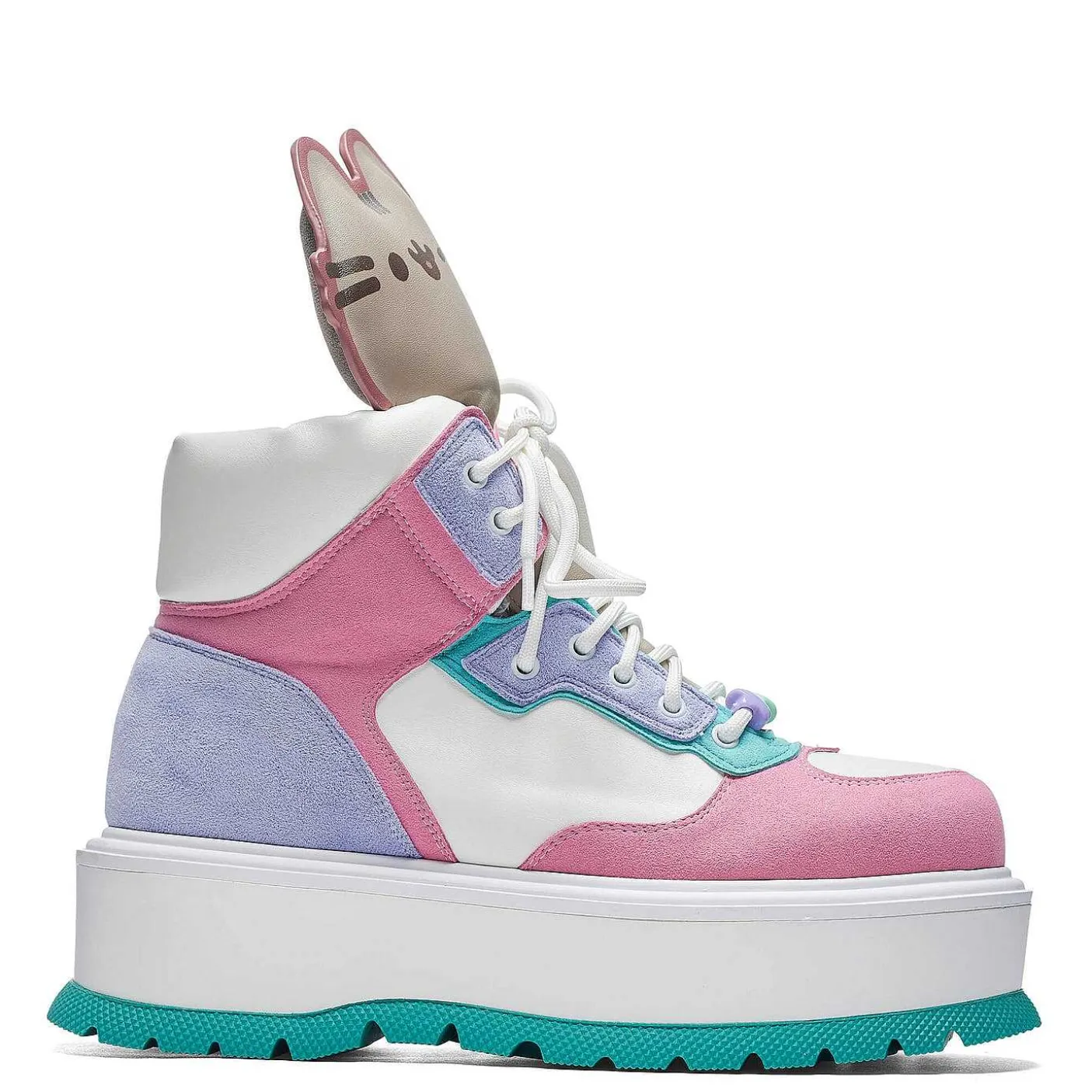 pastelowe_buty_na_platformie_pusheen_cuddles_4.webp Damskie KOI footwear Buty Do Kostki^Pastelowe Buty Na Platformie Pusheen Cuddles