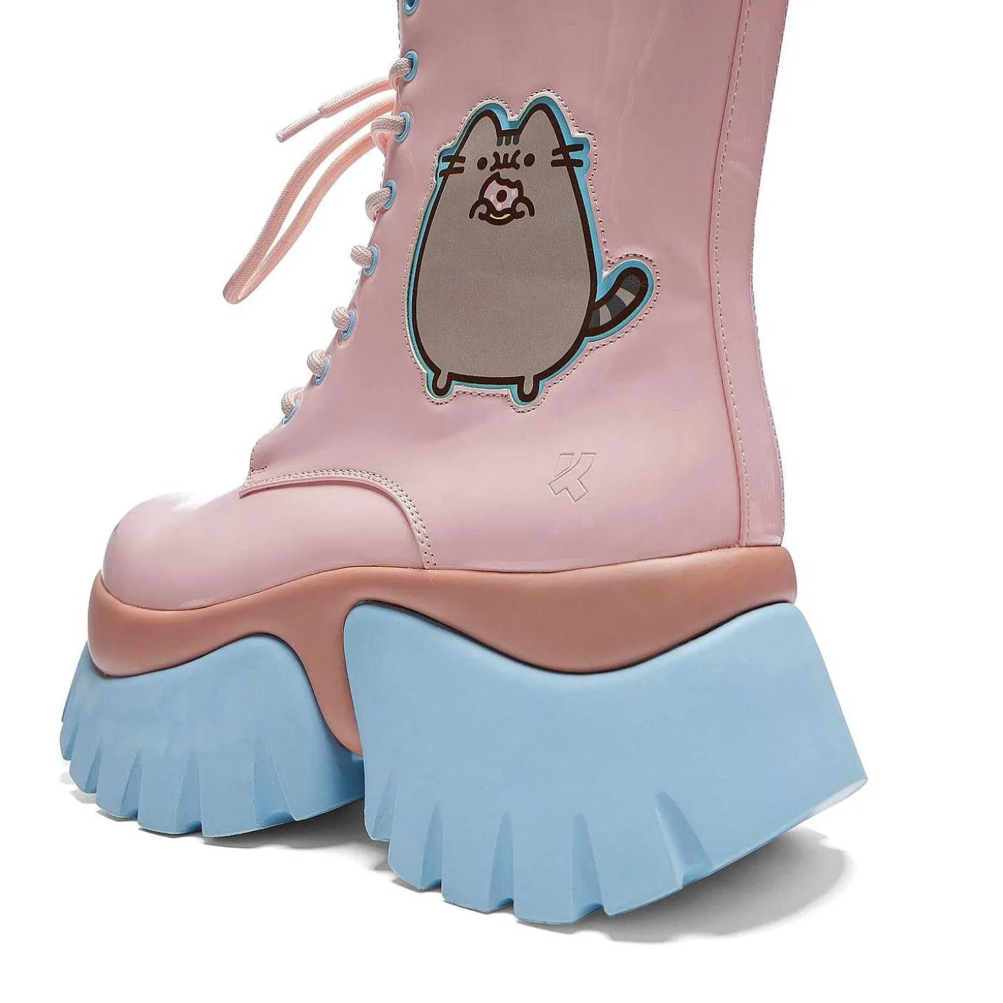 pastelowe_lakierowane_buty_pusheen_donuts_6.webp Damskie KOI footwear Grube Buty^Pastelowe Lakierowane Buty Pusheen Donuts