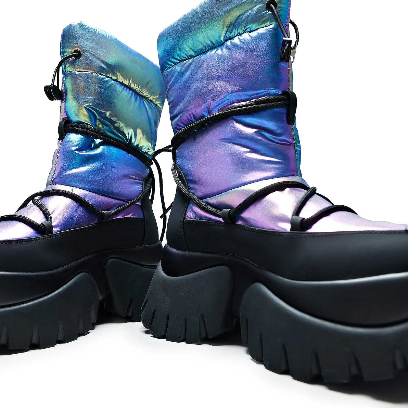 Damskie KOI footwear Buty Platformowe^Sniegowce A Glass Mirage - Rainbow | Obuwie Koi