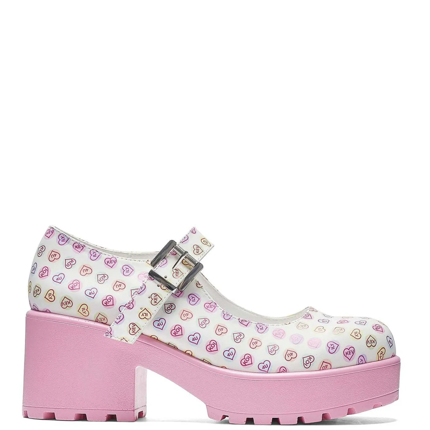 Damskie KOI footwear Kolorowe Mary Janes^Tira Mary Janes „Koi Love Hearts Edition"