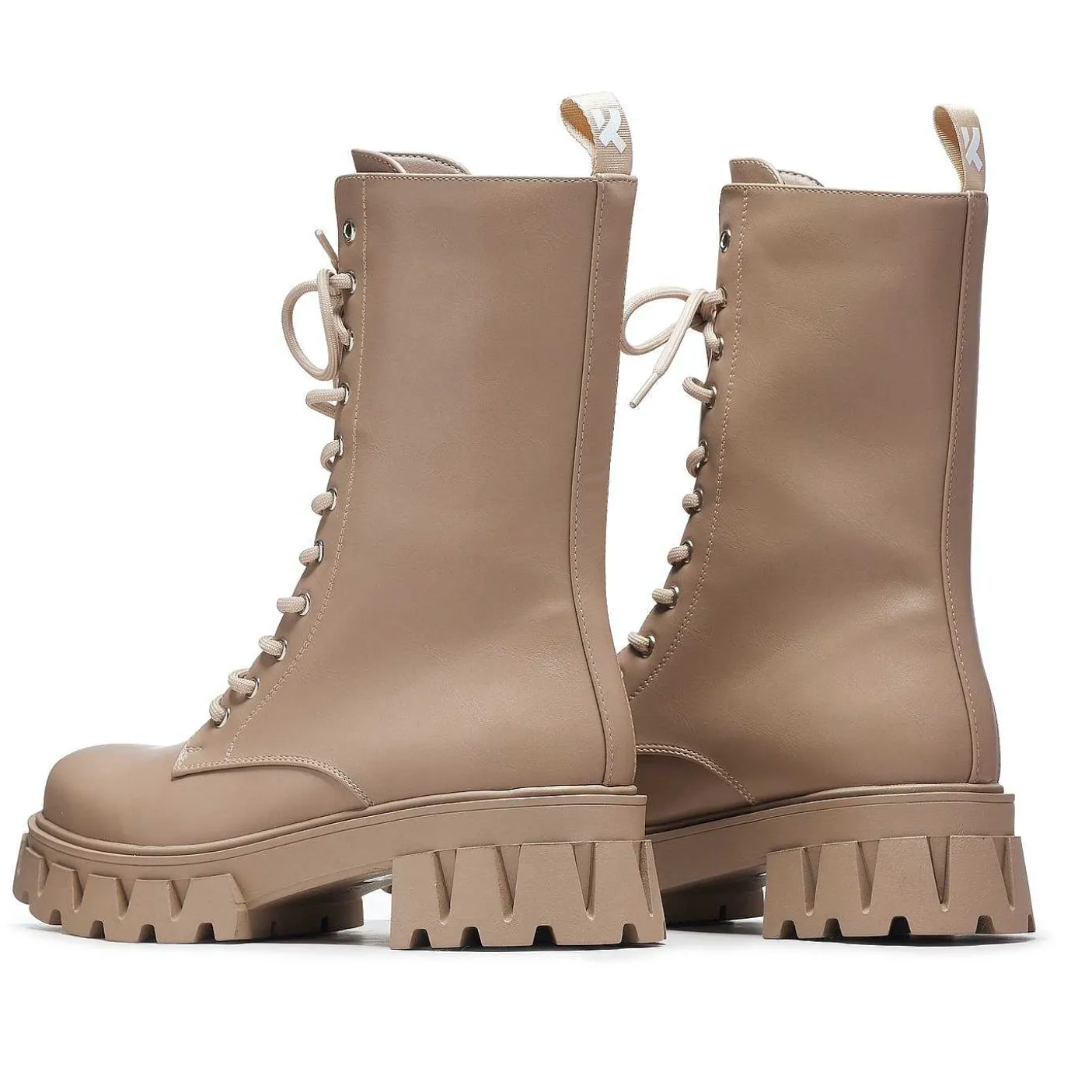 wysokie_sznurowane_buty_siren__dust_5.webp Damskie KOI footwear Buty Platformowe^Wysokie Sznurowane Buty Siren - Dust